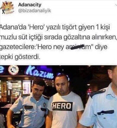 hero t-shirtü giymenin yasaklanması